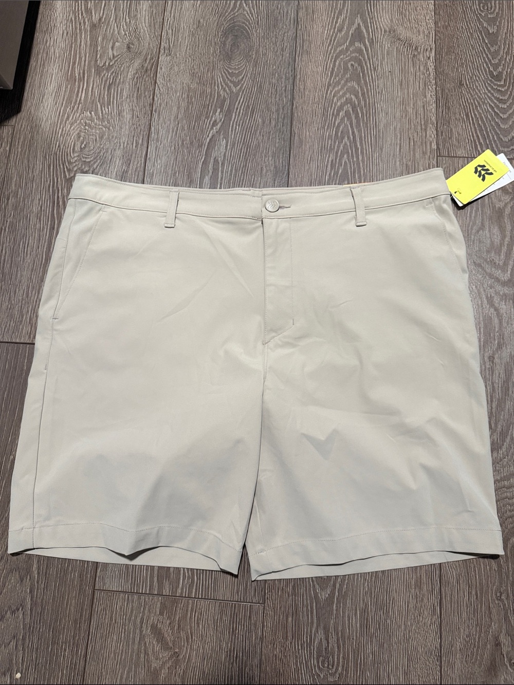 all in motion Men's Light Cream Athletic Shorts